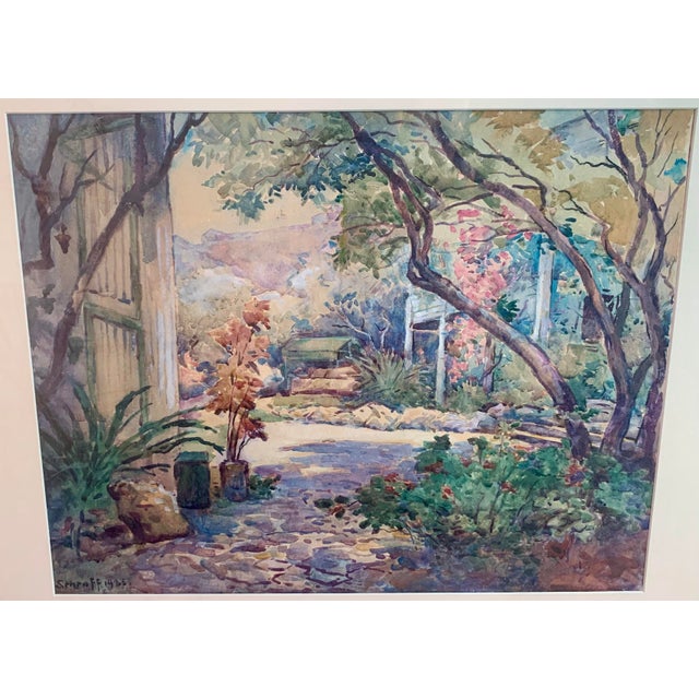 This exceptional 1935 watercolor is the work of Alfred Hermann Schroff (1863–1939), a prominent figure in the West Coast...