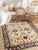 Indian 8x10 Violet Traditional Ivory Allover Floral Modern Handknotted Wool Carpet Rug For Sale - Image 3 of 8