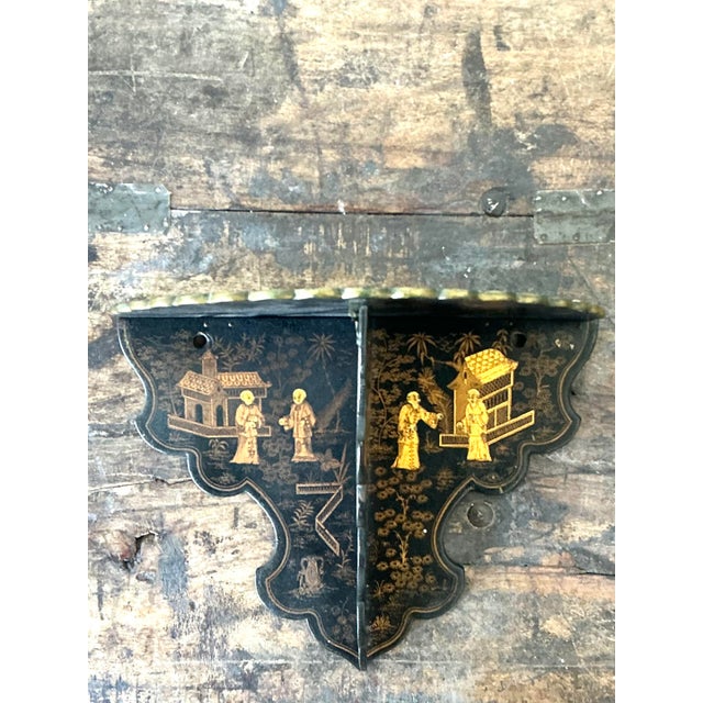 Chinoiserie Vintage Asian Chinoiserie Folding Bracket For Sale - Image 3 of 9
