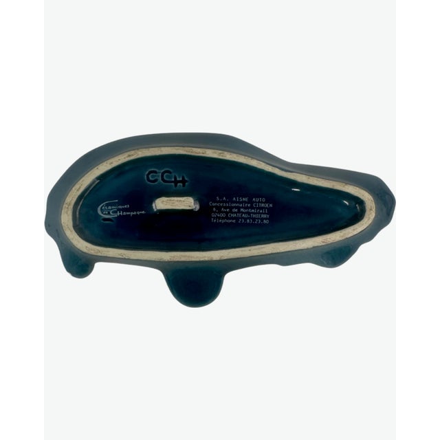 Vintage Citroën Bx Blue Ceramic Ashtray Catchall Dish For Sale In Washington DC - Image 6 of 8