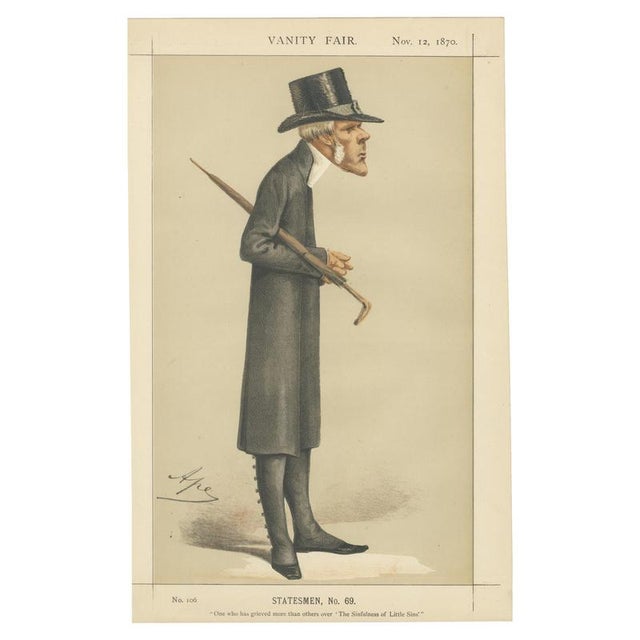 Victorian Moral Reformer Vanity Fair Statesmen, 1870, Paper For Sale - Image 10 of 10