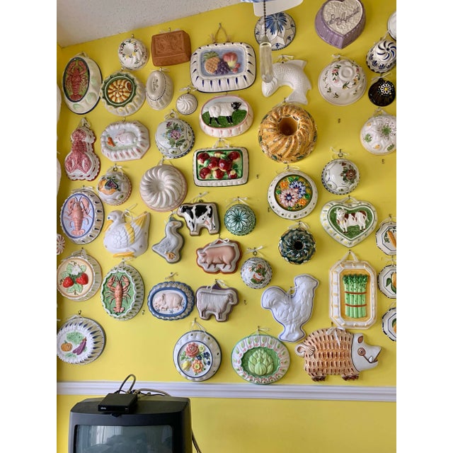 Vintage Ceramic Mold Floral Wall Decor For Sale In West Palm - Image 6 of 6