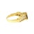 Contemporary Late 20th-Century 18k Yellow Gold 1 Carat Emerald Cut Contemporary Ring For Sale - Image 3 of 4