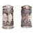 Monogrammed "Lizzie"; A Pair of 19th Century Silver Salt & Pepper Shakers For Sale