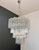 Large Vintage Clear Murano Glass Tiered Chandelier, 1990s For Sale - Image 8 of 16