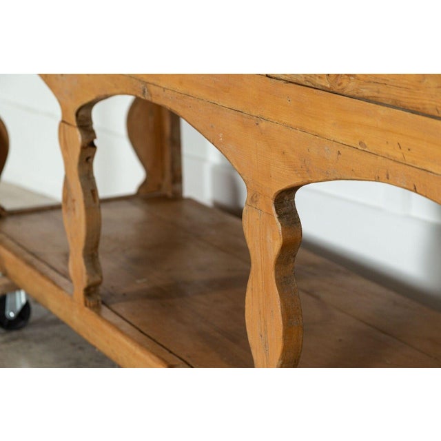 Wood Large 19th Century Irish Pine Potboard Dresser, 1860s For Sale - Image 7 of 16