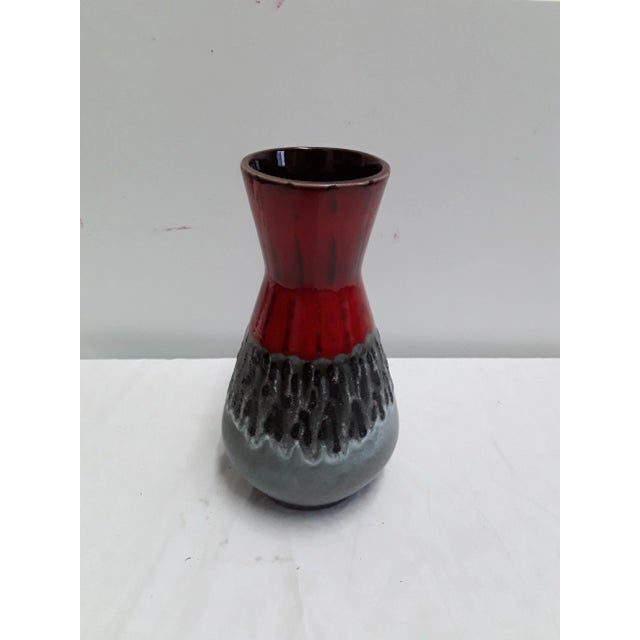 German Ceramic Model 1218/25 Vase from Scheurich, 1970s For Sale - Image 6 of 6