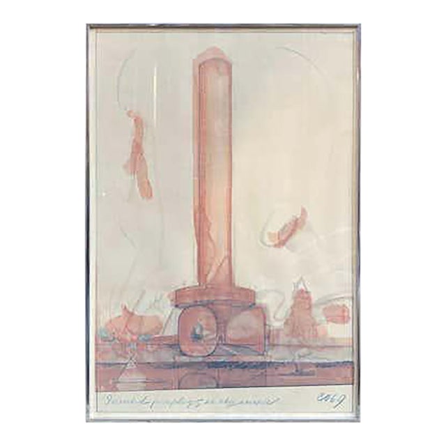 Claes Oldenburg 1969 Modern Poster, Framed Paper Art, USA Origin For Sale