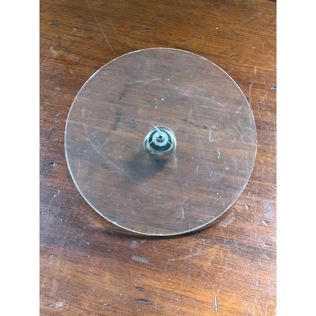 Vintage Blue Ice Bucket With Gold Handle For Sale - Image 9 of 10