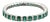10.91 Ct Natural Emerald & Diamond Bracelet For Sale