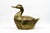 1980s Hollywood Regency Gilt Metal Duck-Shaped Ice Bucket with Hinged Lid and White Lacquered Compartment by Mauro Manetti, 1970s For Sale - Image 5 of 18