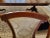 John Widdicomb Set of 8 Pristine Klismos Dining Room Chairs With Gold Satin Damask For Sale - Image 11 of 12