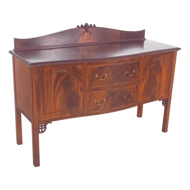 Antique European Sideboard in Mahogany, 1890s For Sale - Image 9 of 9