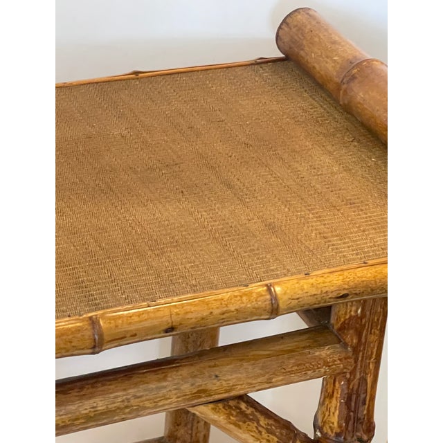 Vintage Bamboo Bench, 1970s For Sale - Image 11 of 16