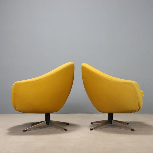 Swivel Armchairs by Carl Eric Klote for Overman MFG, Set of 2 For Sale - Image 3 of 11