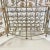 Vintage Maitland-Smith Hollywood Regency Silver Leaf Wine Rack Console Table - 30 Wells, Demi-Lune Design, Attributed For Sale - Image 9 of 16