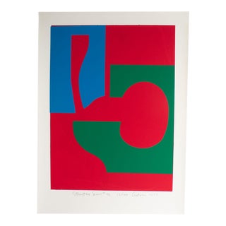 1973 “Structure Series #45” Abstract Serigraph Print by Harry Hilson For Sale