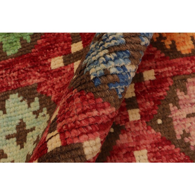 Boho Chic Balochi Red/Beige Wool Rug - 6'9''x9'8'' For Sale In New York - Image 6 of 10