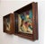 Pair of Contemporary Abstract Paintings in Antique Frames For Sale - Image 4 of 4