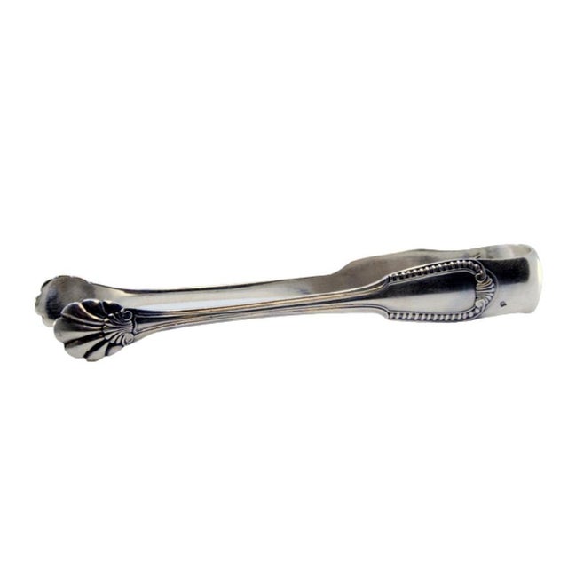Sugar Tongs in Embossed Silver with Crimped and Gummed Ends For Sale - Image 10 of 10