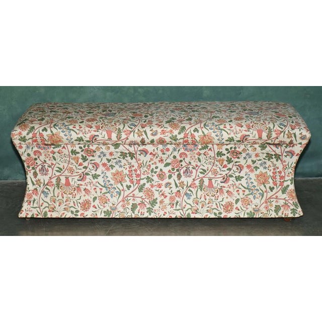 Royal House Antiques is delighted to offer for sale this lovely English Victorian Circa 1880 Embroidered Upholstery triple...