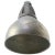Industrial Vintage French Industrial Grey Metal Pendant Lamp from Mazda For Sale - Image 3 of 5
