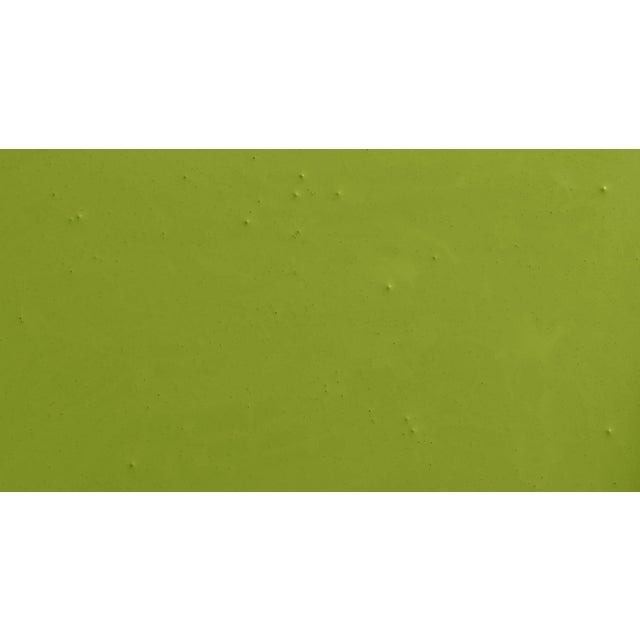 Contemporary BACKDROP Adhesive Sample Swatch in Pretty Ugly (Vibrant, Bold Olive Green) For Sale - Image 3 of 6