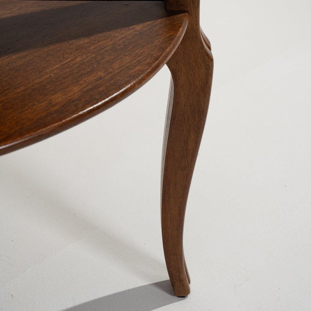 Mid 20th Century France Brown Wood Nesting Table For Sale - Image 11 of 11