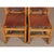 Vintage Chairs in Wood and Leather, 1980s, Set of 4 For Sale - Image 3 of 7