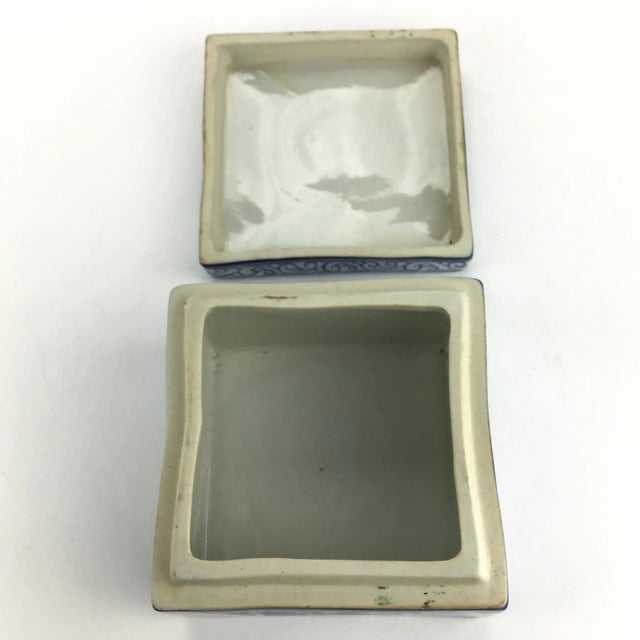 Vintage Thailand Artisan Porcelain Treasure Box Chairish