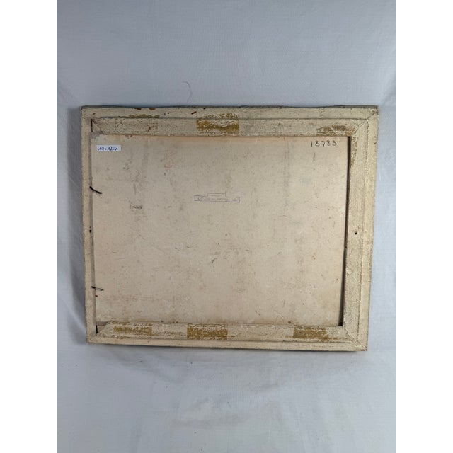 Wood Vintage, French, Oil on Board, Framed Landscape Painting For Sale - Image 7 of 8
