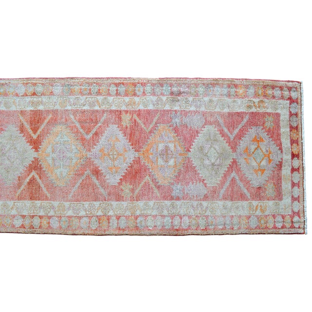 Turkish Hand-Knotted Runner Rug Hallway Decor For Sale - Image 11 of 14