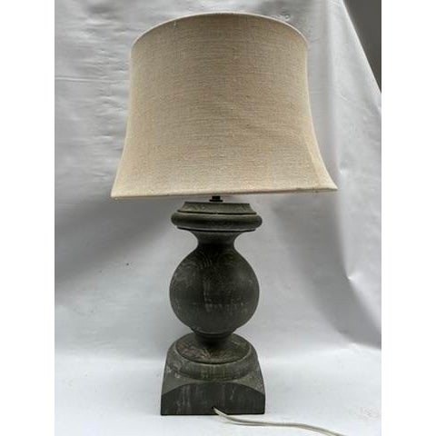 Pottery Barn Pottery Barn Wood Lamp For Sale - Image 4 of 13