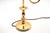 Metal Vintage Brass Table Lamps with Velvet Shades, 1970, Set of 2 For Sale - Image 7 of 8
