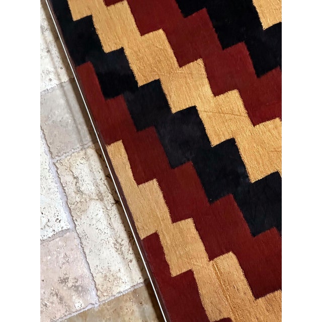 Published Large Nazca Wari Textile Panel with Geometrical Design Framed For Sale - Image 11 of 11