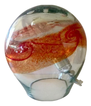 Internal Galaxy Lamp in Blown Glass by Florea Silviu