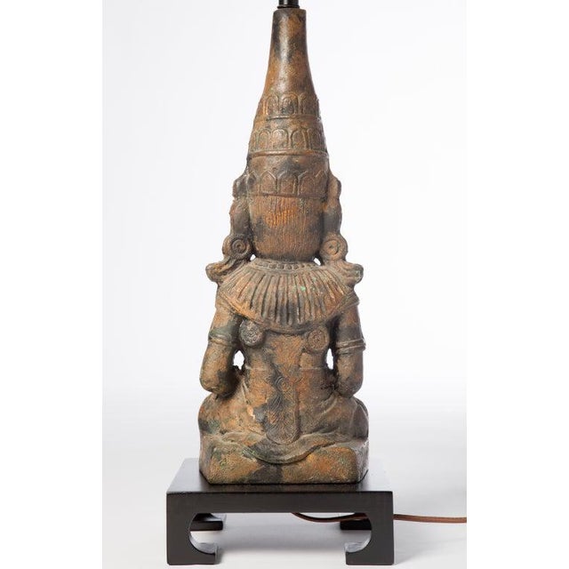 Black Asian Figural Lamps After James Mont - a Pair For Sale - Image 8 of 8