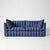 Not Yet Made - Made To Order Sophie Conran Coco 3 Seater Sofa - Coastal Blue & Navy Blue Stripes with Knife Edge Cushion For Sale - Image 5 of 5
