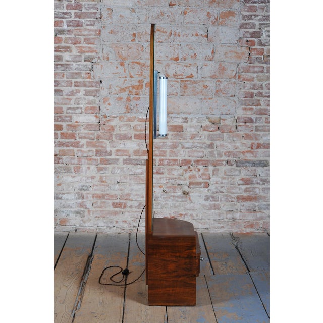 Czech Art Deco Dressing Table in Walnut Veneer, 1930s For Sale - Image 17 of 18