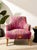 Mid-Century Modern Botanical Accent Chair For Sale - Image 3 of 12