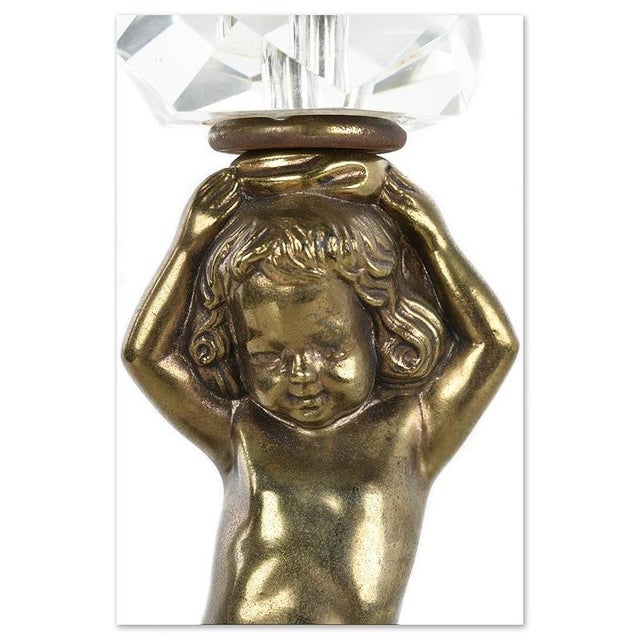 Bronze Cherub Table Lamp For Sale - Image 4 of 7