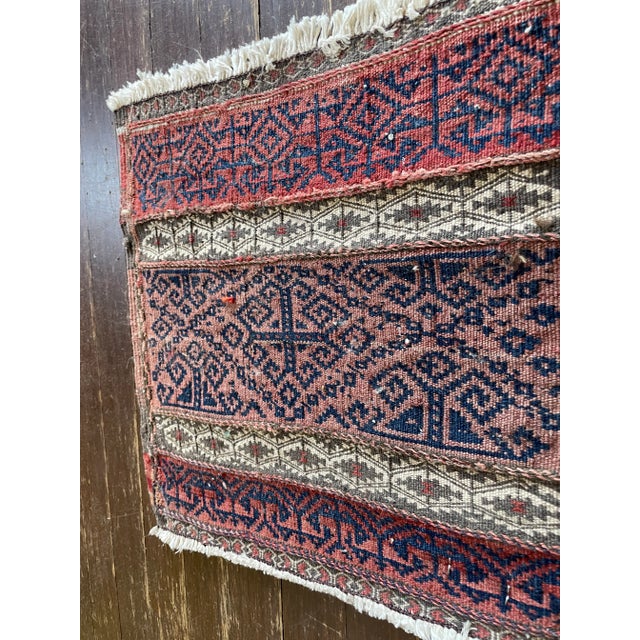 Tribal Antique Azerbaijan Rug/ Bag Soumak Kilim For Sale - Image 3 of 7