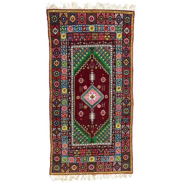 Long Vintage Moroccan Rabat Rug For Sale - Image 11 of 11