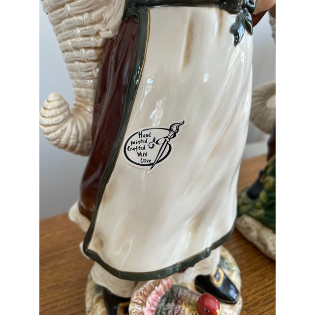 Camel Americana Arts & Crafts Rustic Majolica Pilgrim Figurines For Sale - Image 8 of 12