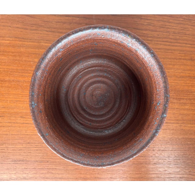 Mid-Century Modern Danish Studio Pottery Planter by Tue Poulsen Keramik for Luwasa, 1960s For Sale - Image 4 of 13