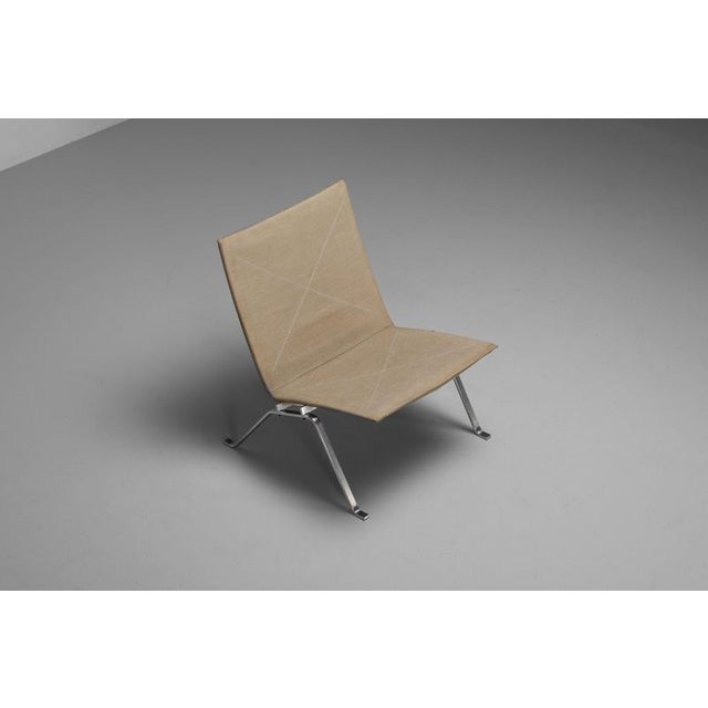 PK22 Chair in Canvas attributed to Poul Kjærholm for EKC, Denmark, 1956 For Sale - Image 6 of 18