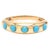 Early 21st Century Natural 0.61 cts turquoise ring in 14k gold For Sale - Image 5 of 18