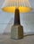 Ceramic Table Lamp With Pleated Paper Shade Danish Mid-Century Modern 1970s For Sale In Los Angeles - Image 6 of 10
