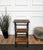 Mid-Century Italian Carved Walnut Wood and Leather Folding Three-Step Library Ladder, 1950s For Sale - Image 6 of 8