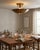 Metal Handmade Mid-Century Modern Brass Flush Mount Ceiling Light Art Deco Organic Design Lighting for Entryway, Bedroom, Dining For Sale - Image 7 of 16